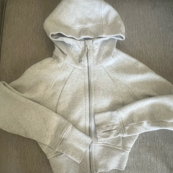 Lululemon Scuba Full-Zip Cropped Hoodie- Size 2 - Picture 1 of 4